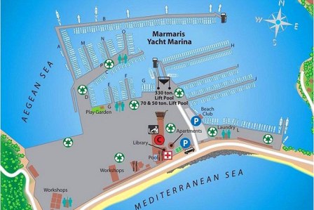 Маршрут на яхте по Турции из Мармариса