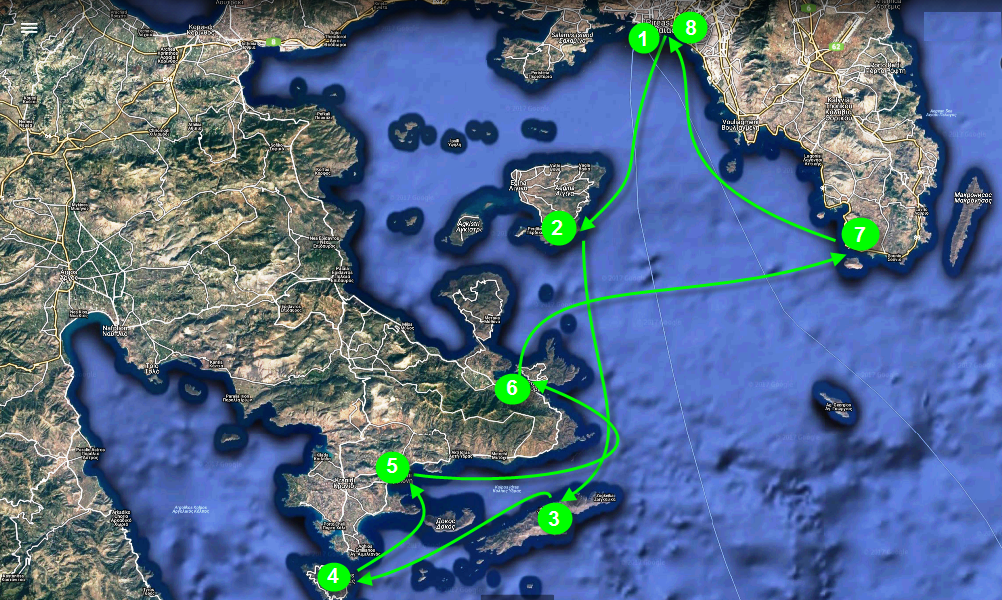 Яхтенный маршрут по Греции из Афин