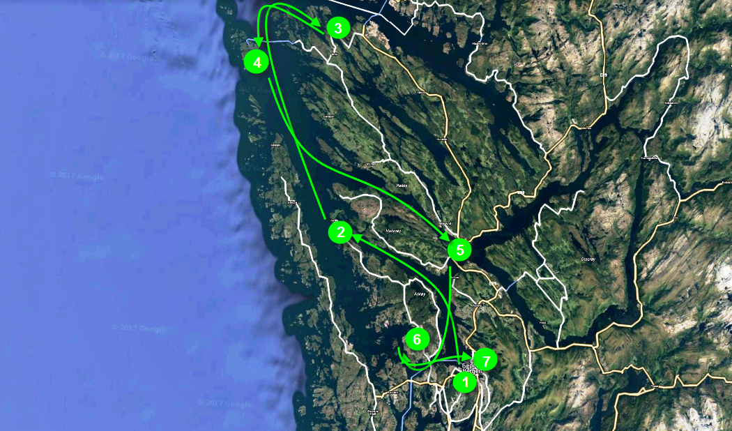 Яхтенный маршрут по Норвегии из Бергена