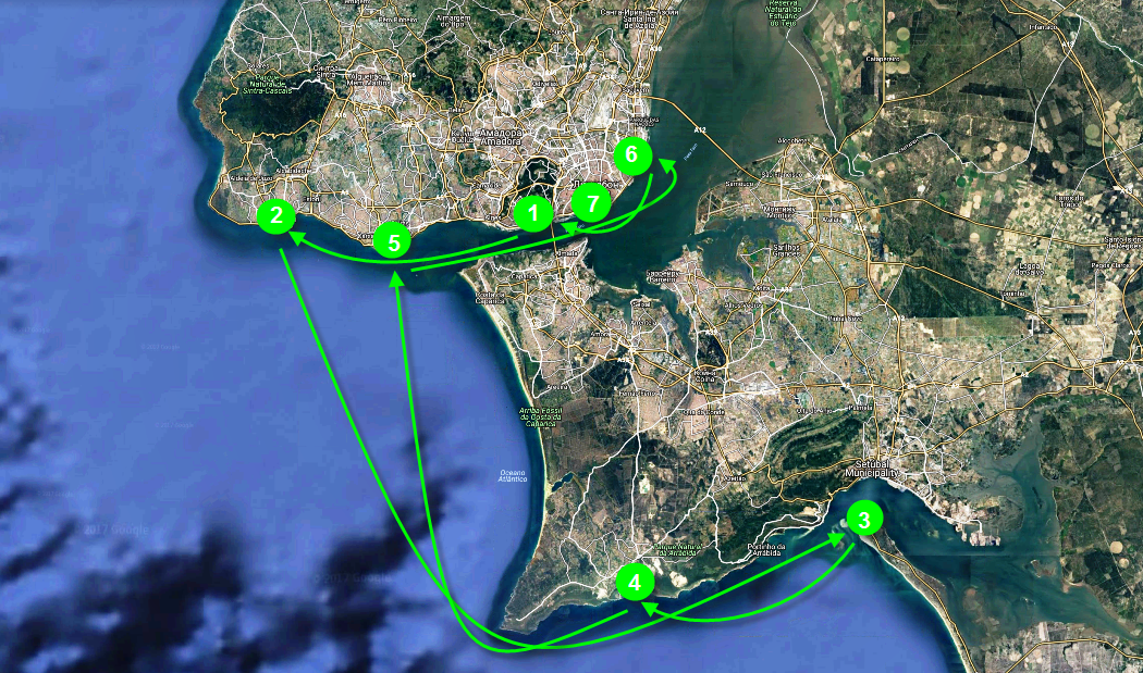 Яхтенный маршрут по Португалии из Лиссабона