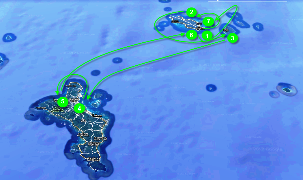 Яхтенный маршрут по Сейшельским островам